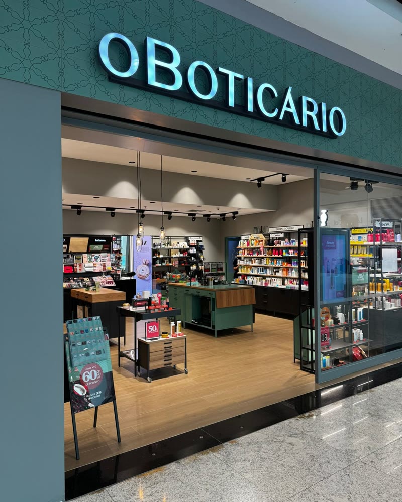 Fachada da loja O Boticário, obra da Simo Engenharia