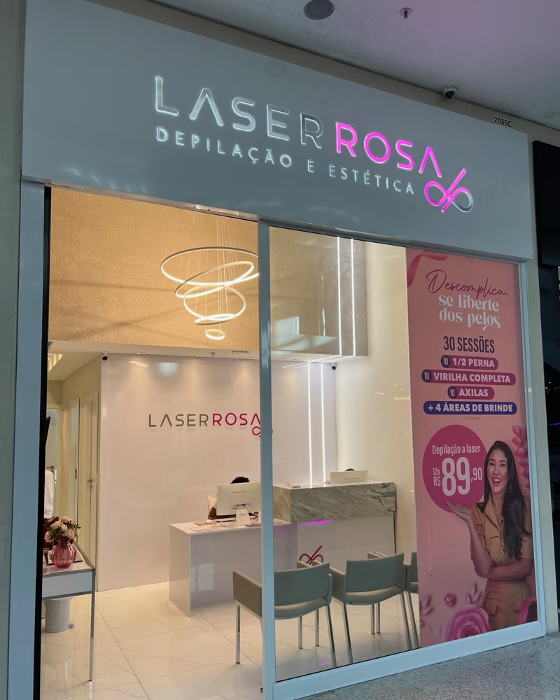 Laser Rosa, no Shopping Vila Velha, obra da Simo Engenharia