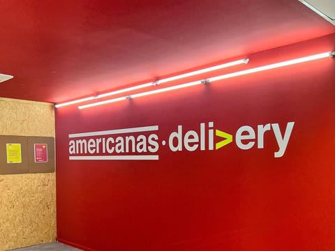 Fachada da loja Americanas, obra da Simo Engenharia