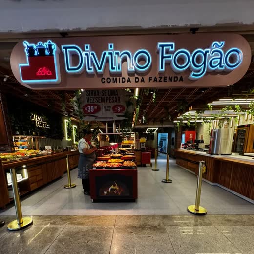 Restaurante Divino Fogão no Shopping Vitória, obra da Simo Engenharia