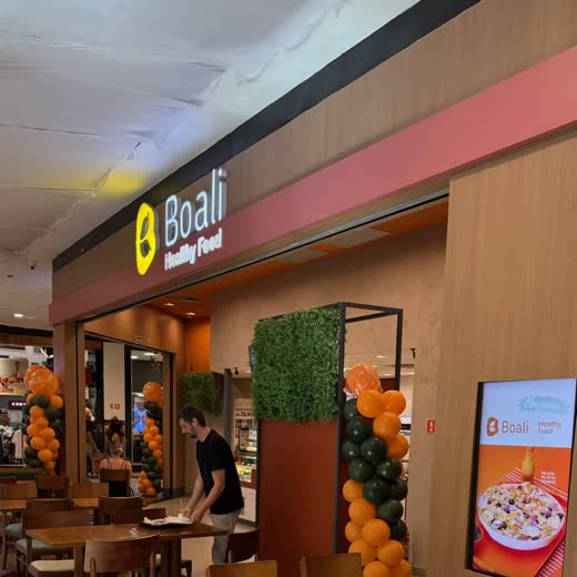 Restaurante Boali no Shopping Praia da Costa, obra da Simo Engenharia