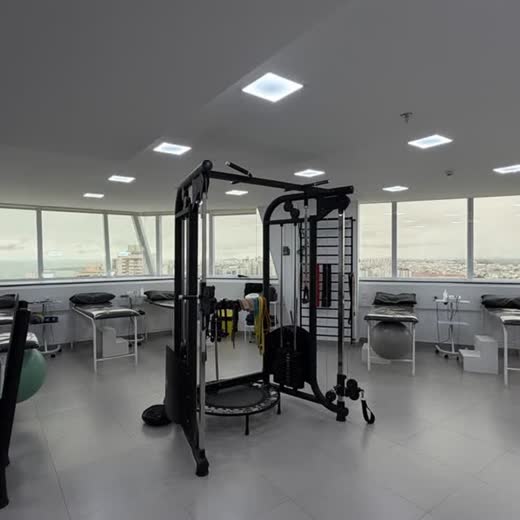 Recepção da Clínica Ismot em Itaparica, obra da Simo Engenharia