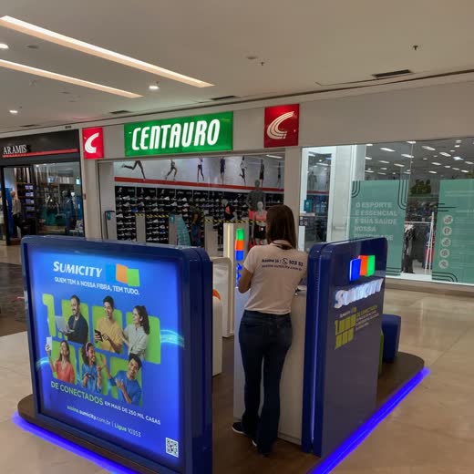 Quiosque Sumicity no Shopping Vitória, obra da Simo Engenharia